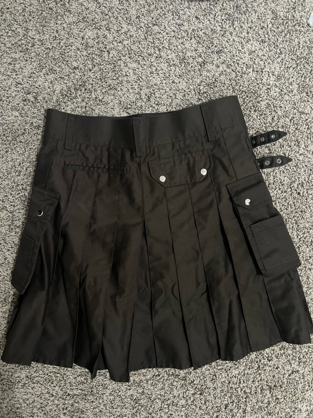 Modern Kilts Brown Utility Kilt Skirt Size 40 Punk Goth Cargo Cosplay Plus Size - Picture 4 of 8